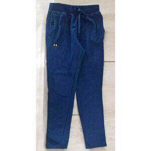 Under Armour Mens Navy Blue Fleece Joggers Sweatpants Medium